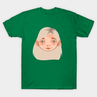 The woman is the same, only the eyes are different T-Shirt